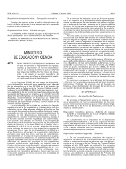 Real Decreto 276/2007 - Universidad Pública de Navarra
