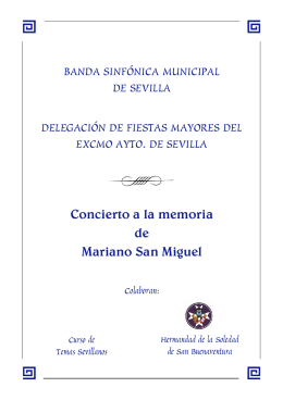BANDA SINFÓNICA MUNICIPAL DE SEVILLA