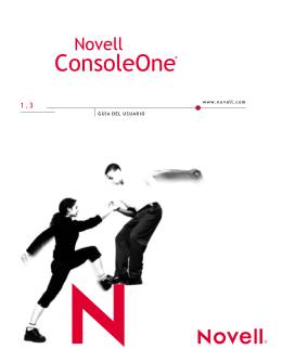Manual del usuario de ConsoleOne 1.3