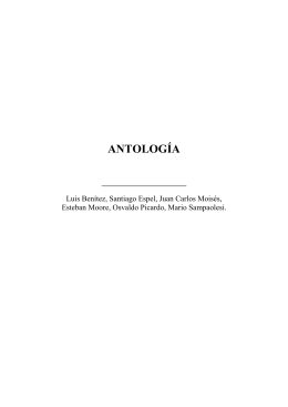 ANTOLOGÍA - Pagina de Poesia