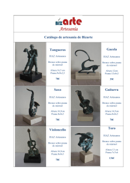 Catálogo de artesanía