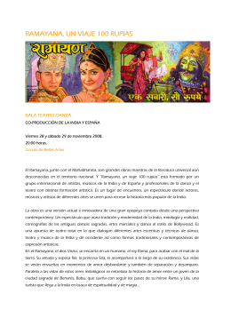 RAMAYANA, UN VIAJE 100 RUPIAS