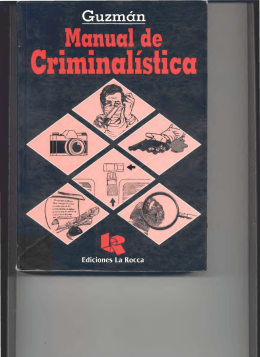 MANUAL DE CRIMINALISTICA