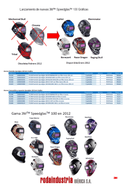 Lanzamiento de nuevas 3MTM Speedglas““` 100 Gráficas