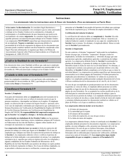 Form I-9, Employment Eligibility Verification