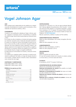Vogel Johnson Agar - Laboratorios Britania