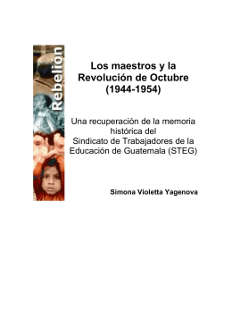 Los maestros y la Revolución de Octubre