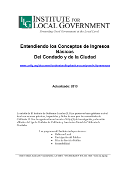 Entendiendo los Conceptos de Ingresos Básicos Del Condado y de