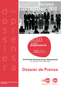 DOSSIER PRENSA XII Premio Nacional PAMPLONA DEF