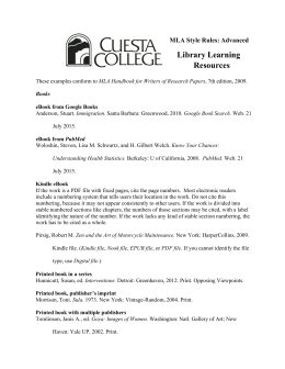 Library Learning Resources