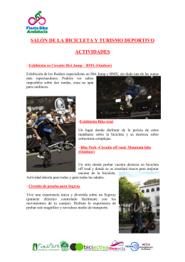 descripcion actividades fiesta bike 2013