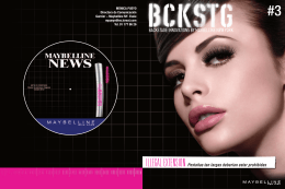 BACKSTAGE INNOVATIONS BY MAYBELLINE NEW YORK