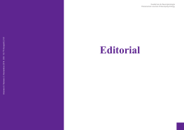 Editorial - Cuadernos de Neuropsicología / Panamerican Journal