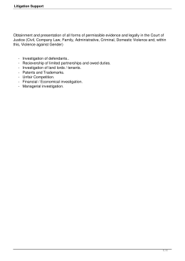 Litigation Support