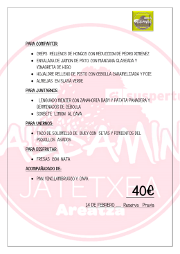 MENU para compartir