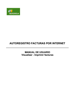 AUTOREGISTRO FACTURAS POR INTERNET