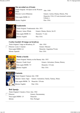 Peliculas en DVD