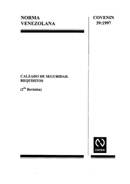 NORMA COVENIN VENEZOLANA 39:1997