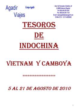 TESOROS DE INDOCHINA