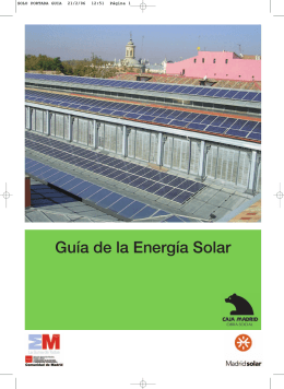 Guía de la Energía Solar - Fundación de la Energía de la