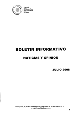 BOLETIN INFORMATIVO
