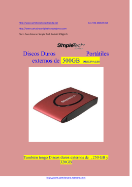 Discos Duros Portátiles externos de 500GB