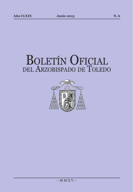 Junio 2015 - Archidiócesis de Toledo