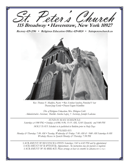May 30, 2015 - St.Peter`s & St.Mary`s Church