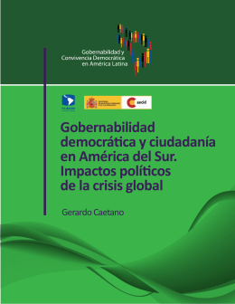 Gobernabilidad democrática y ciudadanía en América del Sur