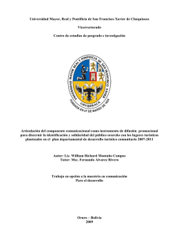 Articulacion del componente comunicacional