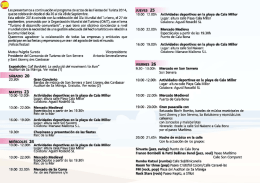 Actos de la Fiesta de Turista 2.014