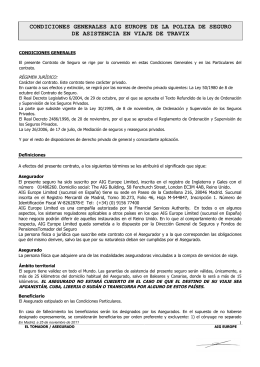 Seguro de viaje y cancelación