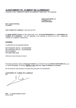 AJUNTAMENT ST. CLIMENT DE LLOBREGAT