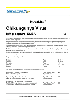 Chikungunya Virus - NovaTec Immundiagnostica GmbH