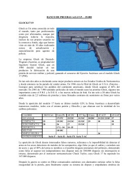 BANCO DE PRUEBAS AEITP – 25.000 GLOCK17/19 Glock es Un
