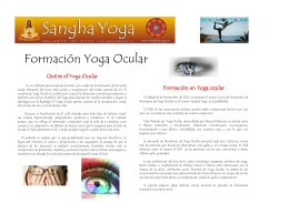 Formación Yoga Ocular - Sangha Yoga Castelldefels
