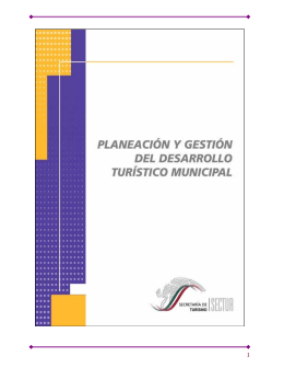 Manual para la Gestión del Desarrollo Turístico Municipal