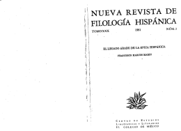 El legado árabe de la épica hispánica