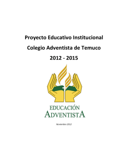 Proyecto Educativo Institucional Colegio Adventista de Temuco