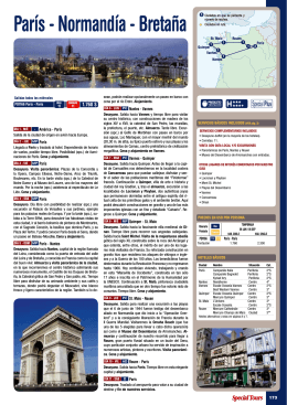 París - Normandía - Bretaña 3 Ciudades en que se