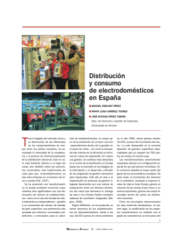 Distribución y consumo de electrodomésticos en España