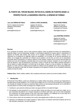 EL PUENTE DEL TERCER MILENIO: RETOS EN EL
