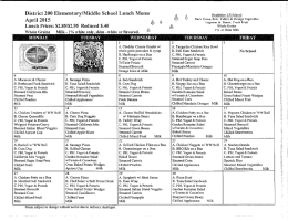 District 200 Elementary/Middle School April 2015