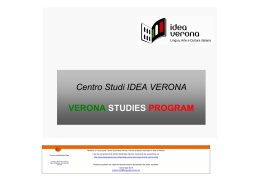 Centro Studi Idea Verona, Verona - Folleto