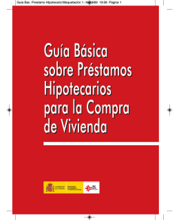 Guía básica sobre préstamos hipotecarios para la compra de vivienda