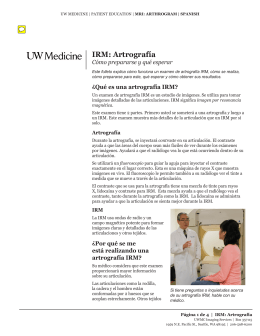 IRM: Artrografía - UWMC Health On-Line