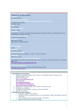 Actividades: Felicidad