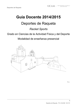 Guía Docente 2014/2015
