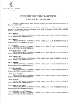 consorcio de tributds consorcio de tributos de la isla de tenerife