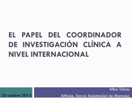 AC en oncologia - Sociedad Española de Oncología Médica